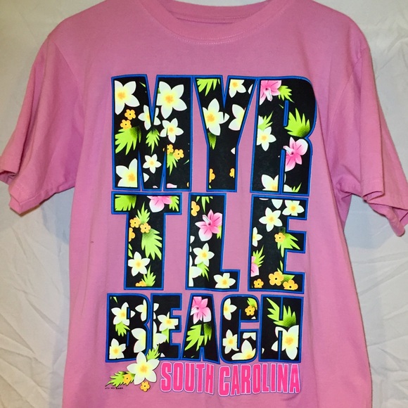 Pink Myrtle Beach T-Shirt Size M 🔴BUNDLE & SAVE🔴 - Picture 2 of 7